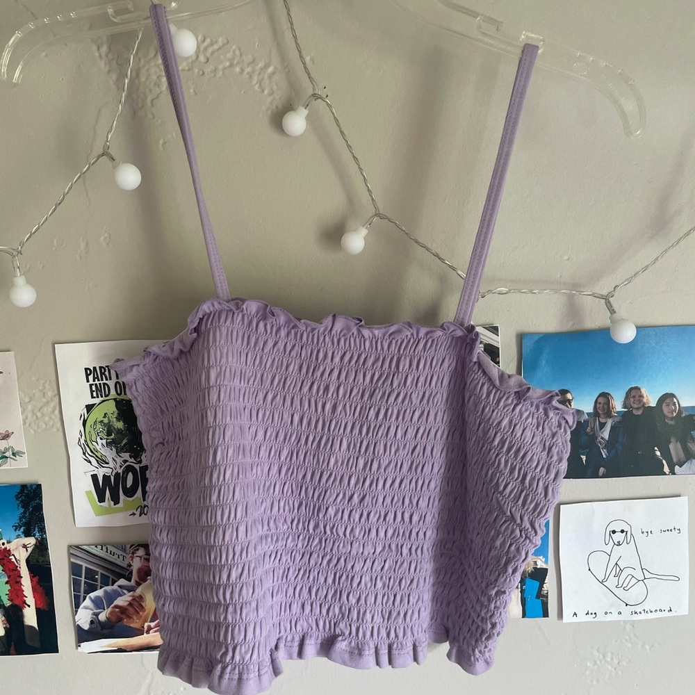 lilac crop top